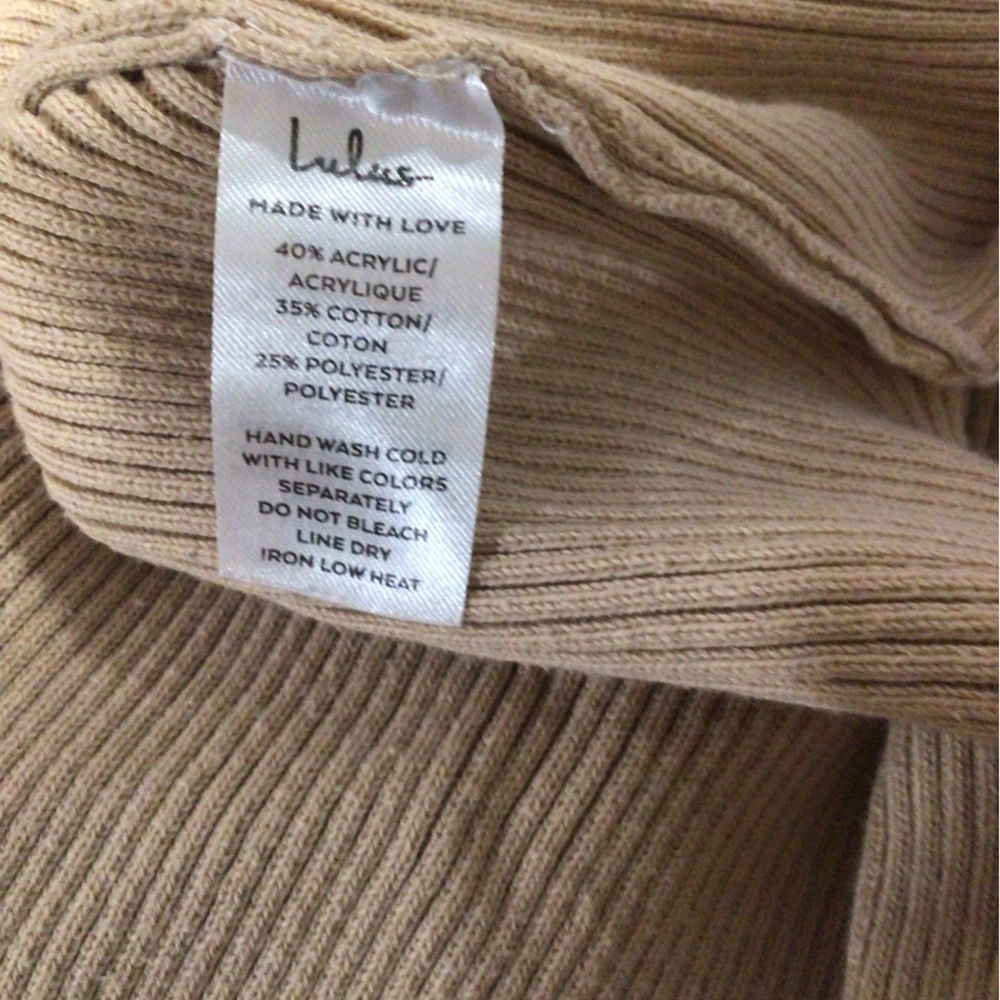 Lulu's Beige Midi Dress - Picture 6 of 6